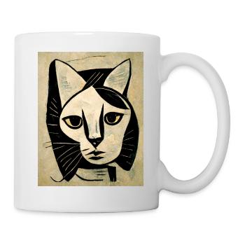 Résumé du chat - Mug blanc - blanc - Droite