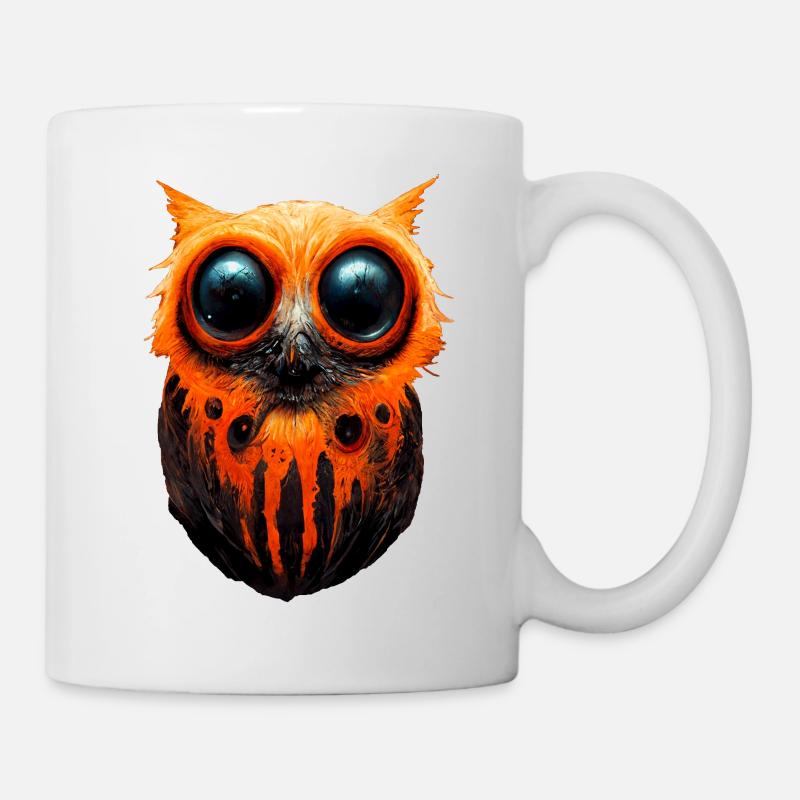 Zombie Eule - Tasse - Weiß