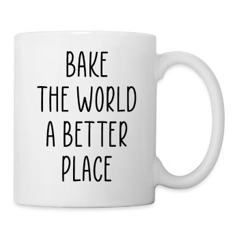 Bake the world a better place - Mug - white - Right