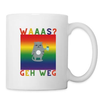 Was geh weg - Tasse - Weiß - Rechts