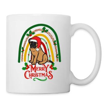 Sweet Bullmastiff Christmas Lover Kawaii - Mug - white - Right