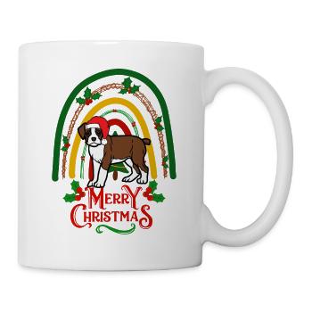 sweet German boxer Christmas - Mug - white - Right