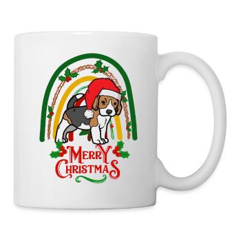 Christmas Beagle Kawaii - Mug - white - Right