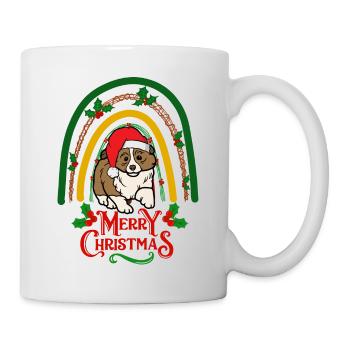 Doux Shetland Sheepdog Noël - Mug blanc - blanc - Droite