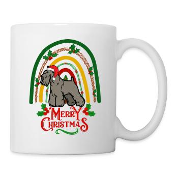 Schnauzer Chien de Noël - Mug blanc - blanc - Droite