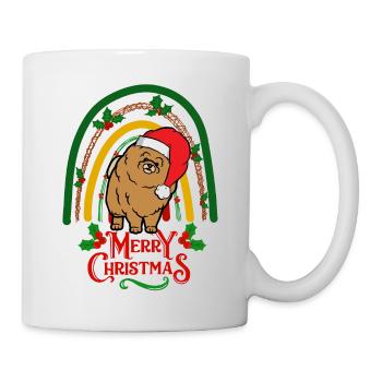 Noël Nain Spitz Lovers Kawaii - Mug blanc - blanc - Droite