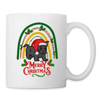 Süßer Scottish Terrier Weihnachten Kawaii - Tasse - Weiß - Rechts