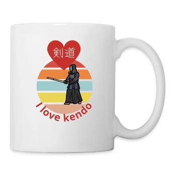 I love kendo - Mug - white - Right
