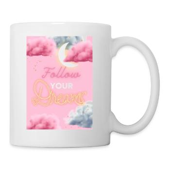 Suivez vos rêves - Mug blanc - blanc - Droite