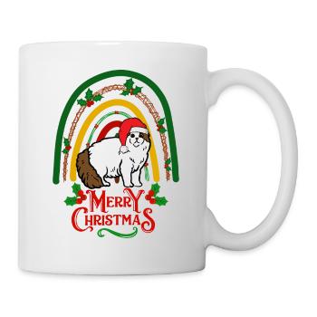 Chat écossais à oreille pliante Noël - Mug blanc - blanc - Droite