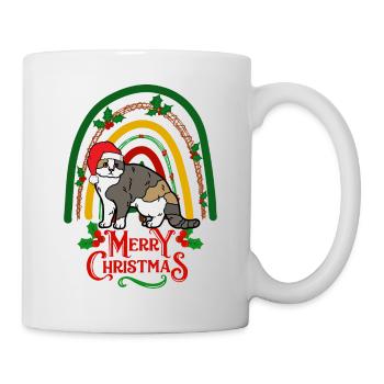 Chat écossais à oreille pliante Noël - Mug blanc - blanc - Droite
