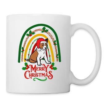 Süßer Basenji Weihnachten Hund - Tasse - Weiß - Rechts
