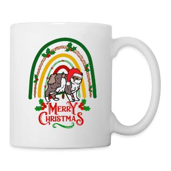 Manx Chat Noël Manx - Mug blanc - blanc - Droite