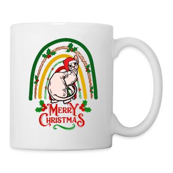 Sphynx Katze Weihnachten - Tasse - Weiß - Rechts