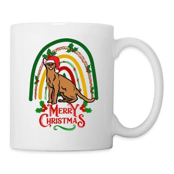 Abyssinian Cat Christmas - Mug - white - Right