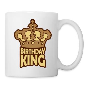 Birthday King Party Logo - Mug - white - Right