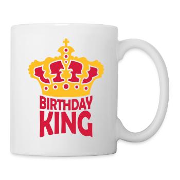 Birthday King Party Logo - Mug - white - Right