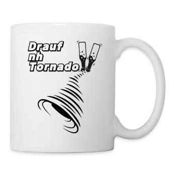 Bier Tornado Logo - Tasse - Weiß - Rechts