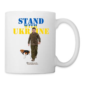 Ukraine Zelensky Patron Stand with Ukraine - Mug - white - Right