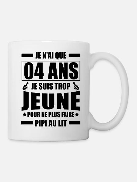 Je n ai que 04 ans - Mug blanc - blanc