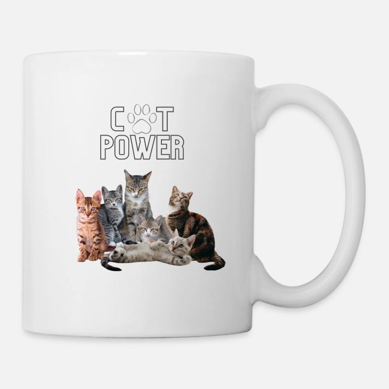 Cat Power - Tasse - Weiß