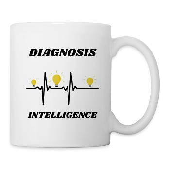 Diagnose Intelligenz - Tasse - Weiß - Rechts
