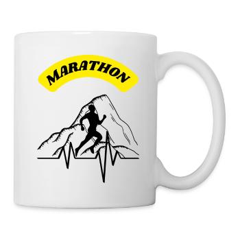 Marathon - Mug blanc - blanc - Droite