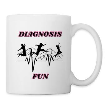 Diagnose Spaß - Tasse - Weiß - Rechts
