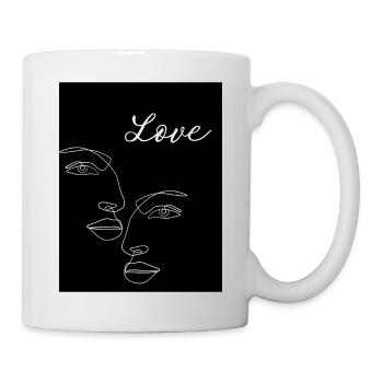 Schlicht und modern - Tasse - Weiß - Rechts