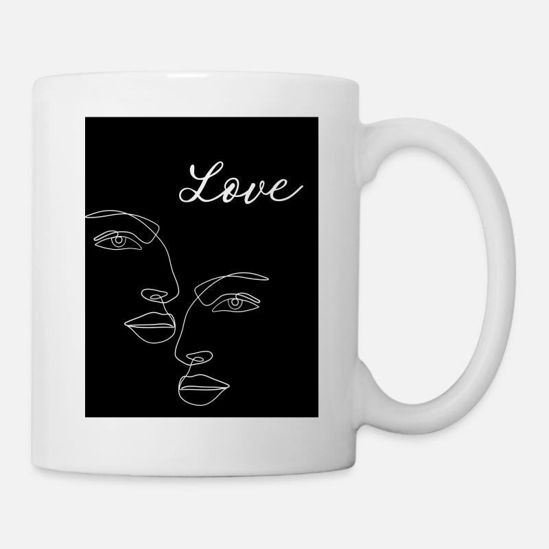 Schlicht und modern - Tasse - Weiß