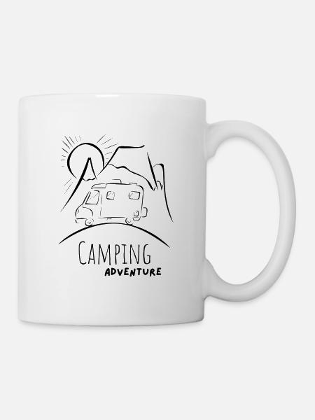 Camping Adventure - Tasse - Weiß