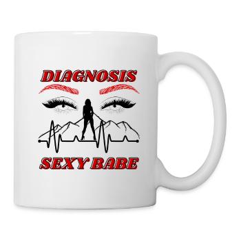 Diagnosis Sexy Babe - Mug - white - Right