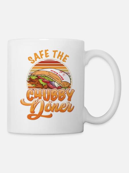 Save the Chubby Döner - Tasse - Weiß