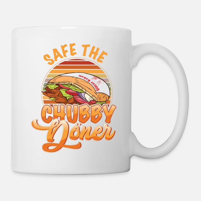 Save the Chubby Döner - Tasse - Weiß
