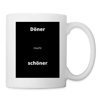 Döner macht Schöner - Tasse - Weiß - Rechts