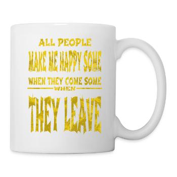 christmas present humour family party home present - Tasse - Weiß - Rechts