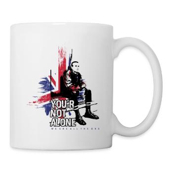 british skin head - Mug - white - Right
