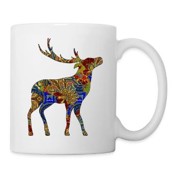 Cerf - Mug blanc - blanc - Droite