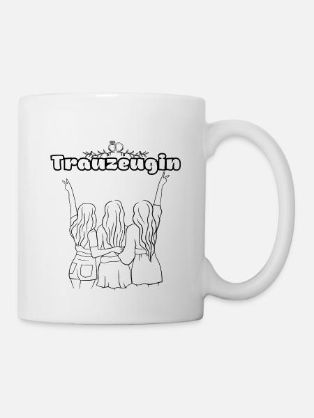 Trauzeugin - Tasse - Weiß