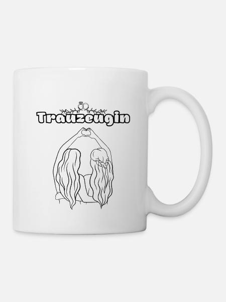 Trauzeugin - Tasse - Weiß