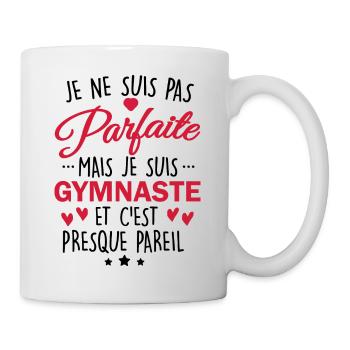 pas parfaite mais gymnaste - Mug blanc - blanc - Droite