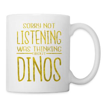 Funny Cute Dinosaur Costume Gifts Sayings - Mug - white - Right