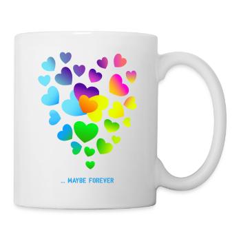Hearts Colorful Hearts Clusters - Mug - white - Right