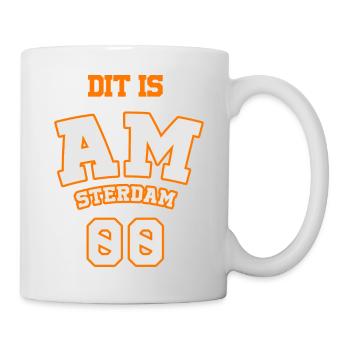 Amsterdam Amsterdam Amsterdam Amsterdam Amsterdam - Mug blanc - blanc - Droite