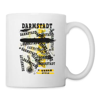 Darmstadt Germany City Skyline Home Love - Mug - white - Right