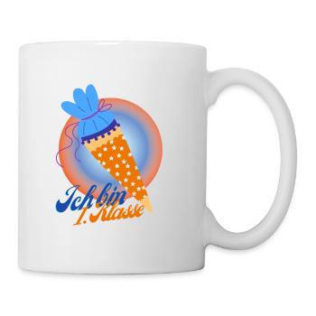 Ich bin erste Klasse - Tasse - Weiß - Rechts