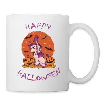 Cute Halloween Unicorn - Tasse - Weiß - Rechts