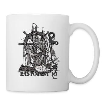 Eastcoast 13, wenn dir der Wind um die Ohren bläst - Tasse - Weiß - Rechts
