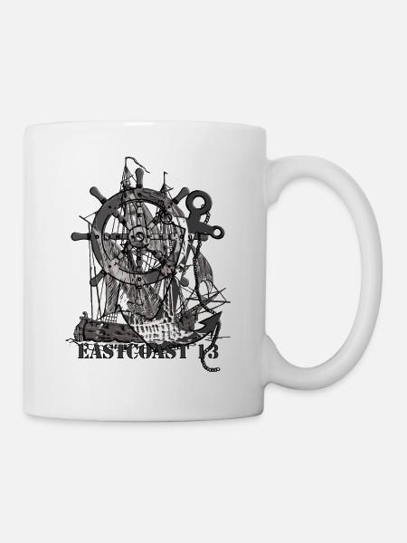 Eastcoast 13, wenn dir der Wind um die Ohren bläst - Tasse - Weiß