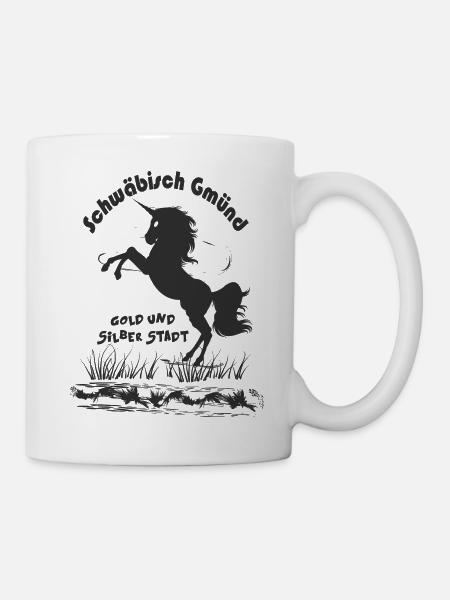Einhorn T Shirt - Tasse - Weiß